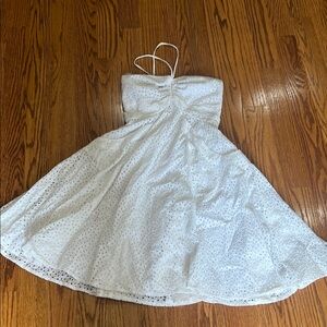 Calvin Klein Strapless White Dress